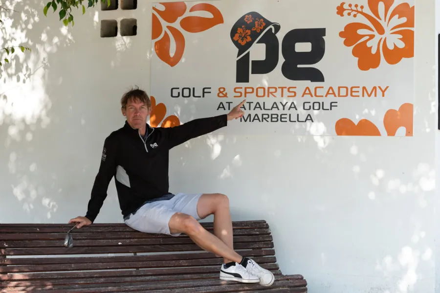 Peter Gustafsson at PG Golf & Sports Academy in Atalaya