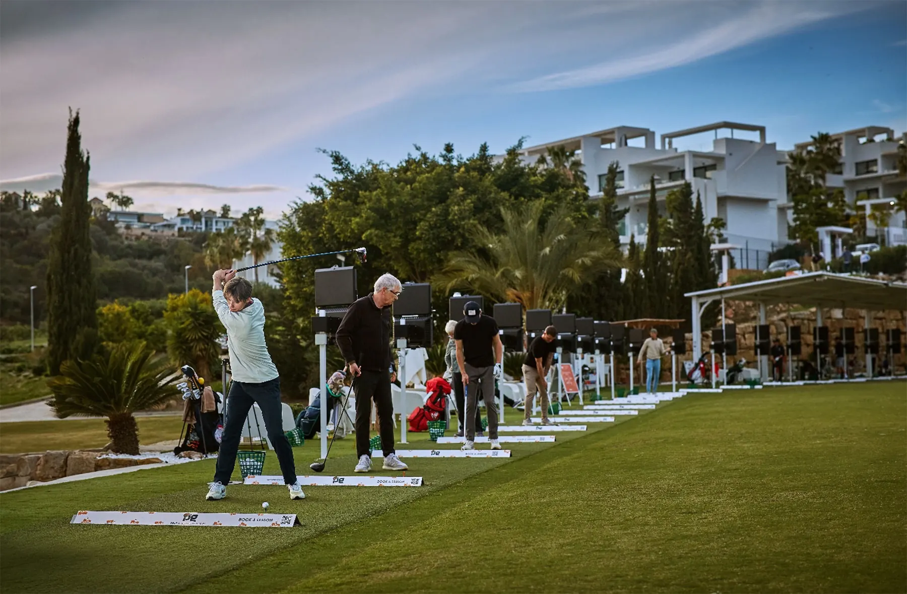 TrackMan driving range at PG Golf and Sports Academy